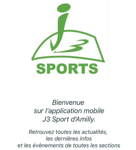 Création de l'application J3 Sports Amilly