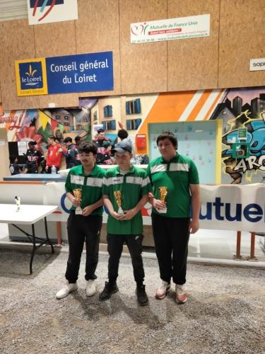 CHAMPIONNAT DU LOIRET TRIPLETTE JUNIORS