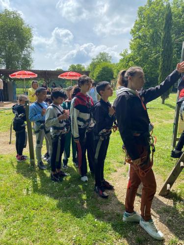 Après-midi accrobranche  avec les enfants