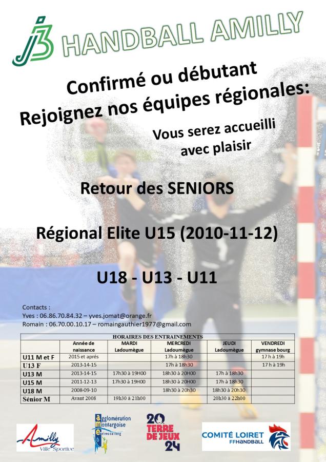 U15 EN REGIONAL ELITE ET RETOUR DES SENIORS