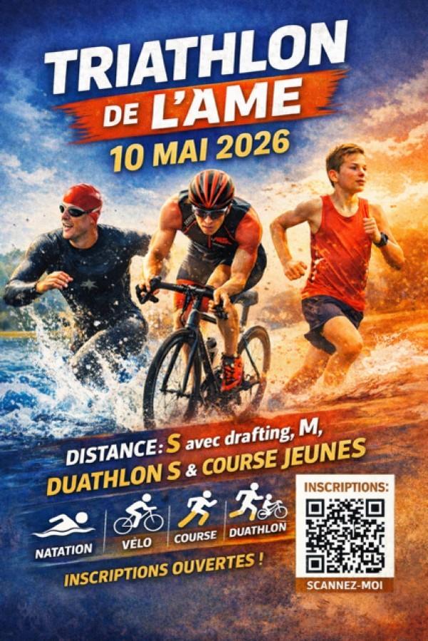 TRIATHLON DE L'AME 10 MAI 2026
