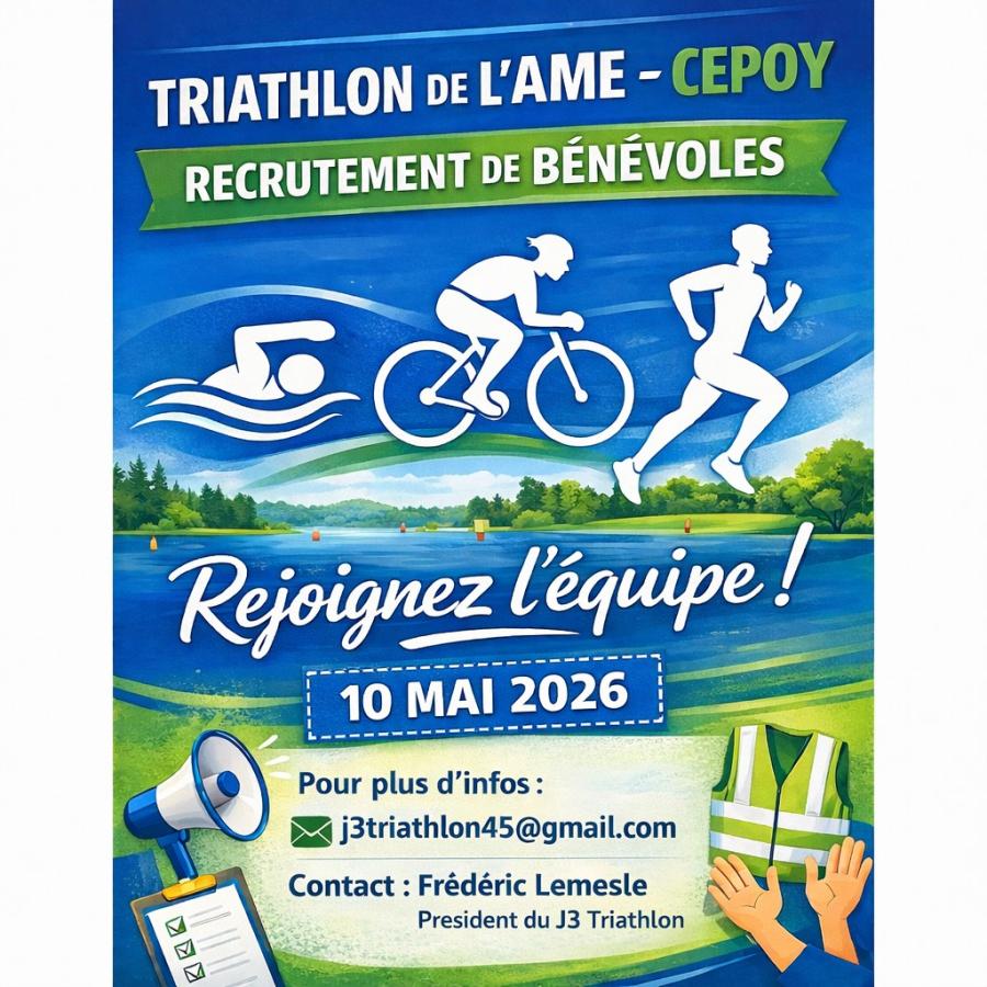 TRIATHLON RECHERCHE BENEVOLES