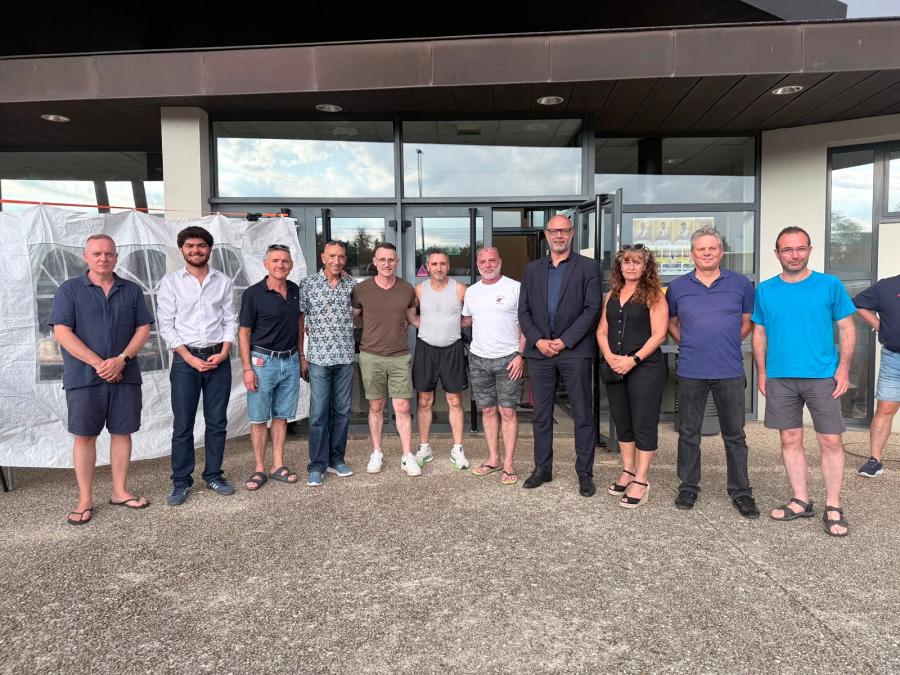 Repas de fin de saison  Avec le président de la FFK Gilles Cherdieu