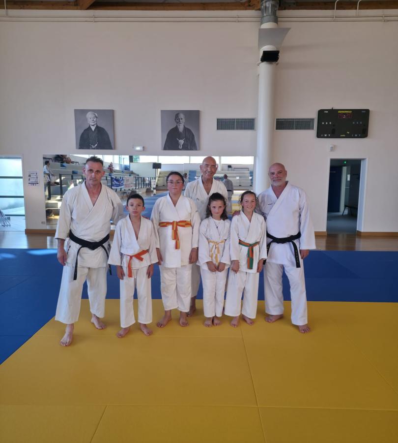 Dernier cours de Karate avec  nos 4 enfants