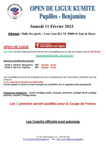 OPEN DE LIGUE KUMITE