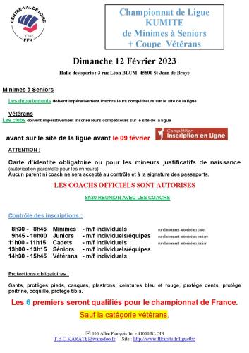 CHAMPIONNAT DE LIGUE KUMITE