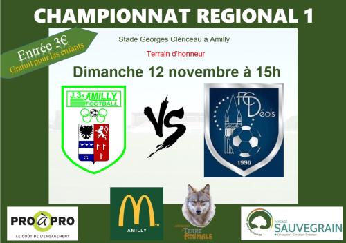 MATCH DE CHAMPIONNAT REGIONAL 1